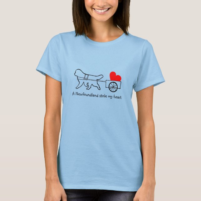 En Newfoundland stal mitt hjärta Tee Shirt (Framsida)