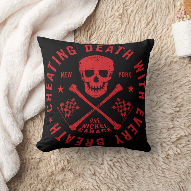 En nickelgarage CDWEB Pillow/Red Kudde (Filt)