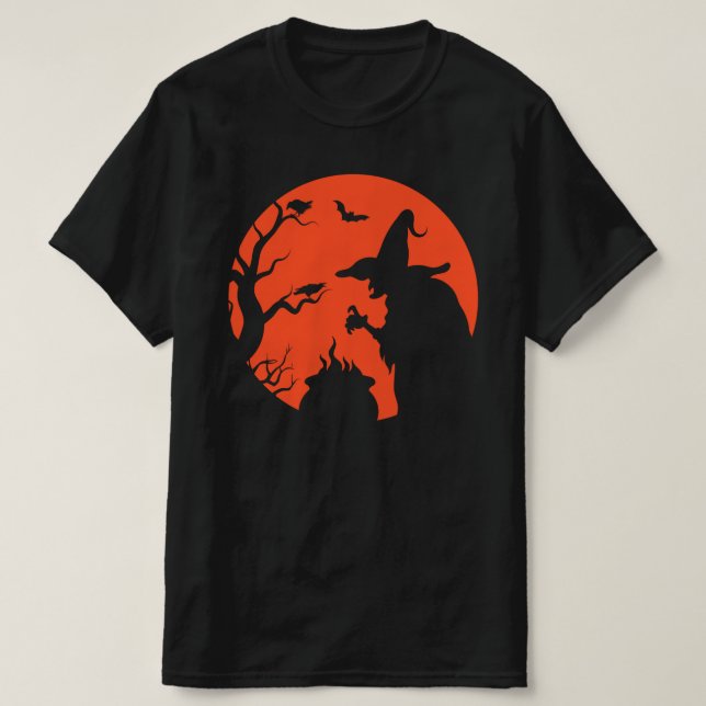En nickelgarage/Witch Silhouette T-Shirt (Design framsida)