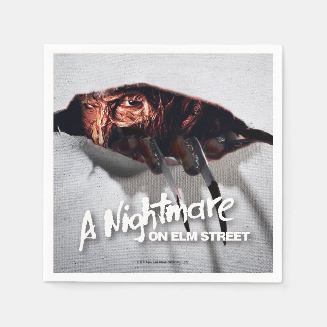 En Nightmare på Elm Street | Freddy Krueger Peekin Pappersservett (Framsidan)