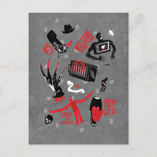 En Nightmare på Elm Street   Freddy Krueger Talk Helg Vykort