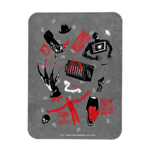 En Nightmare på Elm Street Freddy Krueger Talk Magnet