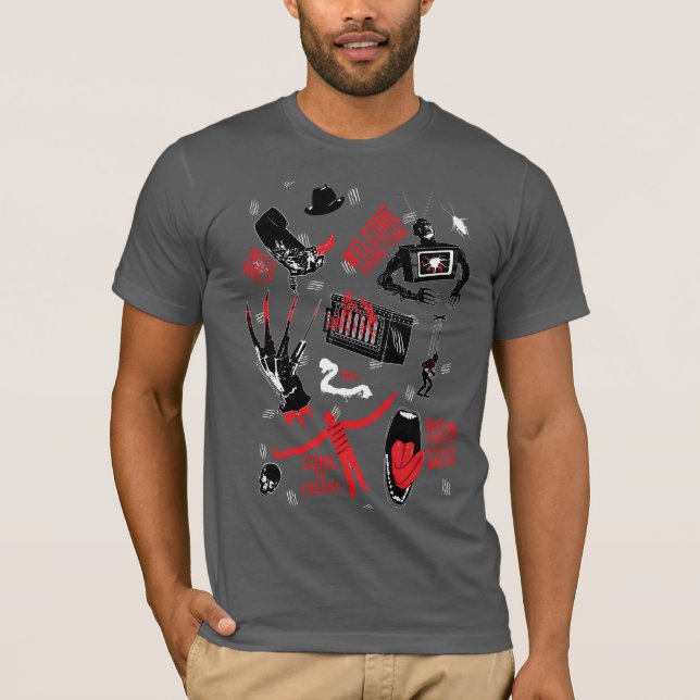 En Nightmare på Elm Street | Freddy Krueger Talk T Shirt (Framsida)