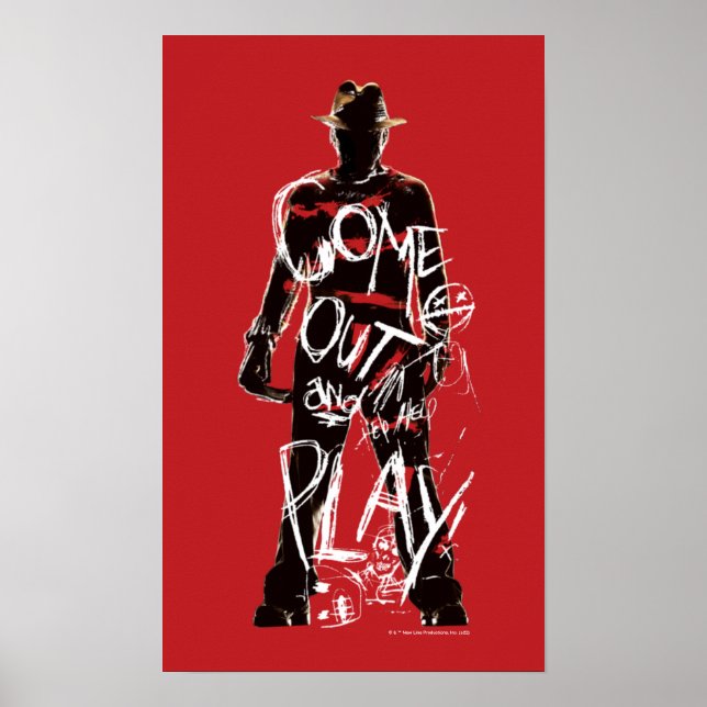 En Nightmare på Elm Street | Kom ut och uppspelnin Poster (Framsidan)