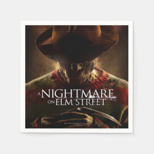 En Nightmare på Elm Street   Poster film Pappersservett