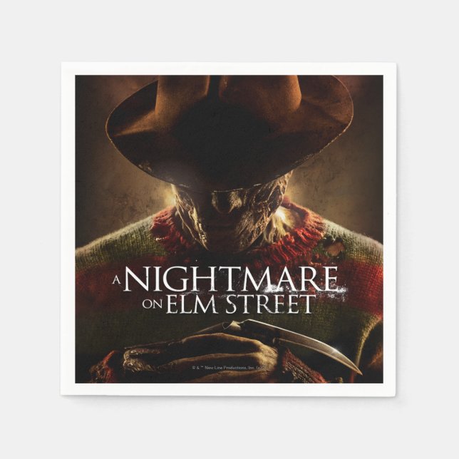 En Nightmare på Elm Street | Poster film Pappersservett (Framsidan)