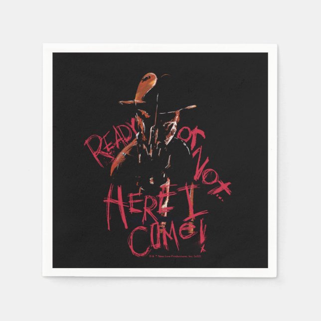 En Nightmare på Elm Street | Redo eller ej Pappersservett (Framsidan)