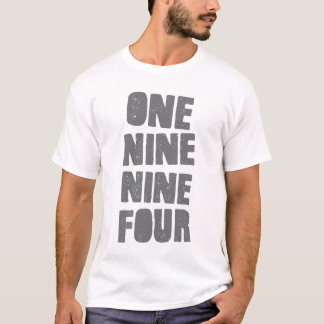 En nio nio skjorta för fyra logotyp - vit t shirt