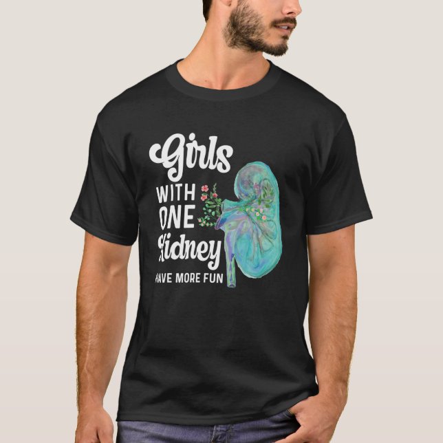 En njurdonator Transplant Nurse Dialys Tech Fl T Shirt (Framsida)