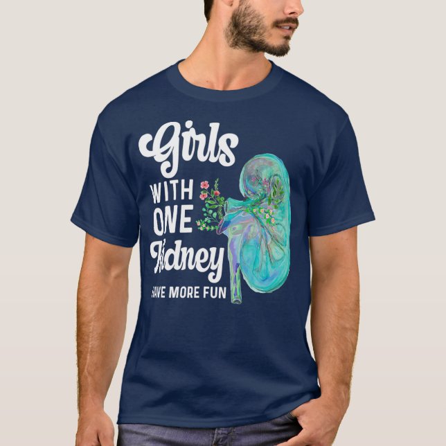En njurdonator Transplant Nurse Dialysis Tech T Shirt (Framsida)