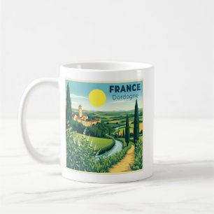 En Nostalgisk Klassisk Resa Affisch Frankrike Dord Kaffemugg