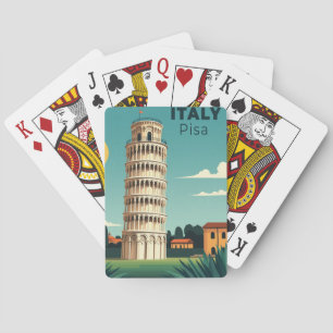 En Nostalgisk Klassisk Resaaffisch – Italien Pisa Casinokort