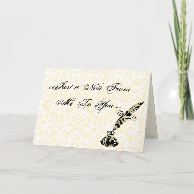 En notera för dig…., kort (Framsida)
