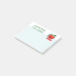 En notera från den bäst lärarepersonligen Apple Post-it Block