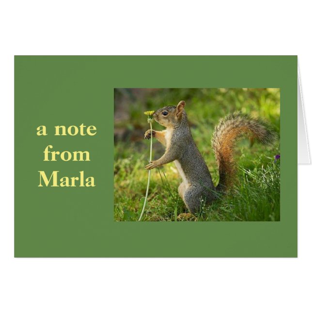 En notera från Marla! OBS Kort (Framsidan Horizontal)