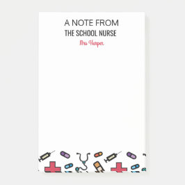 En notera från roligten för post-it block