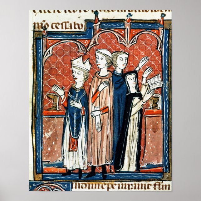 En nunna som tar hennes vingar och vikt poster (Framsidan)