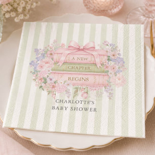 En ny berättelse börjar Baby Shower servett