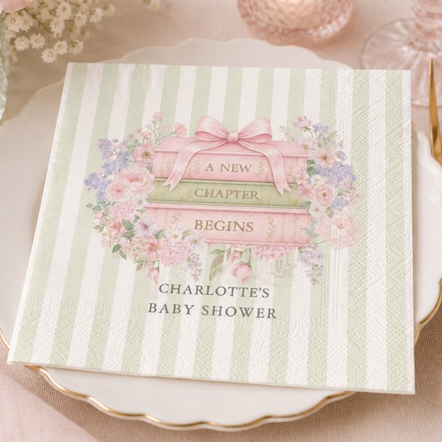 En ny berättelse börjar Baby Shower servett (Skapare uppladdad)