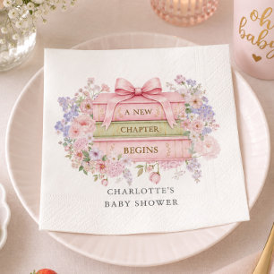 En ny berättelse börjar Baby Shower Servett