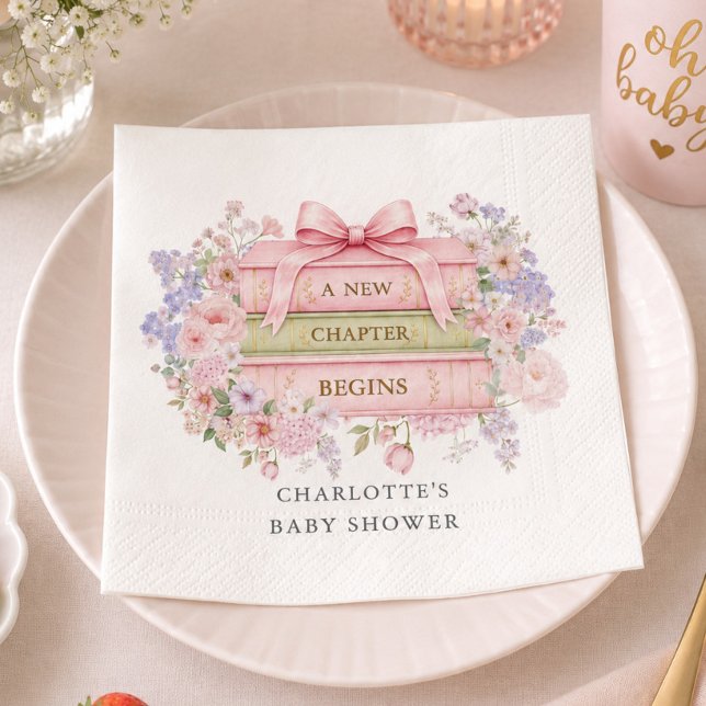 En ny berättelse börjar Baby Shower Servett (Skapare uppladdad)