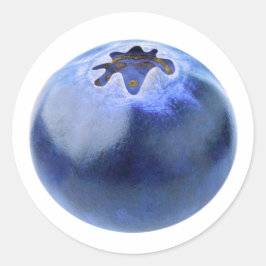 En ny blåbär runt klistermärke