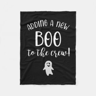 En Ny Boo Till Besättningen Halloween Graviditet Fleecefilt