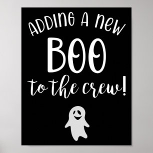 En Ny Boo Till Besättningen Halloween Graviditet  Poster