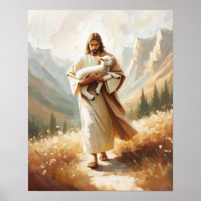 En ny början, Lämna 99-konsten, Jesus och Lamb Poster (Framsidan)
