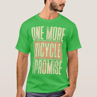 En ny cykel i löftepått som säger cykel t shirt