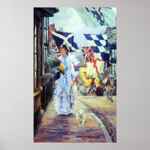 En ny dag i Brighton ~ James Tissot ~ Fine Art Poster