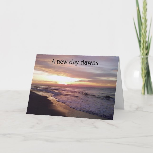 EN NY DAY DAWNS=SYMPATYKORT KORT (Framsida)