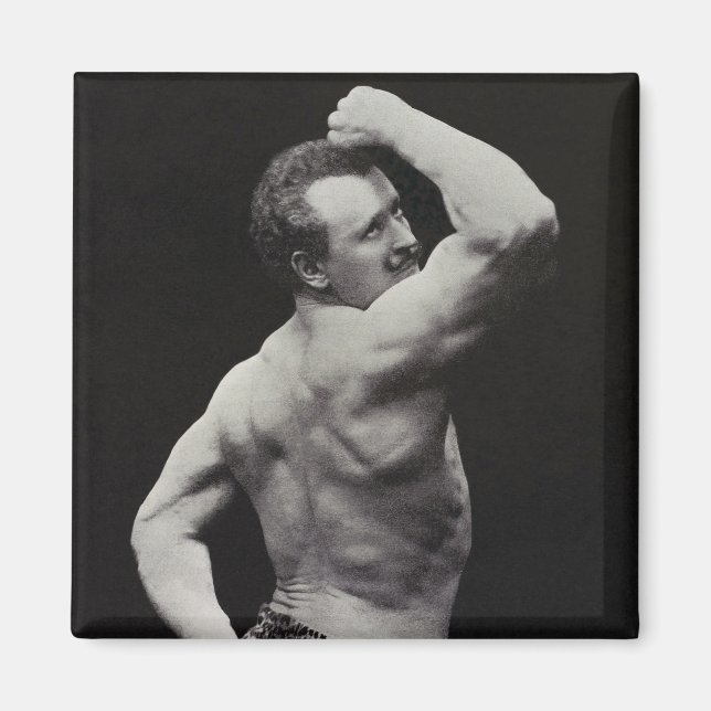 En ny dos av StrongMen Eugen Sandow Bodybuilding Magnet (Framsidan)