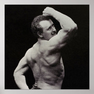 En ny dos av StrongMen Eugen Sandow Bodybuilding Poster