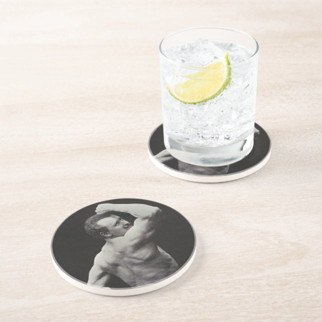 En ny dos av StrongMen Eugen Sandow Bodybuilding Underlägg (Sidan)