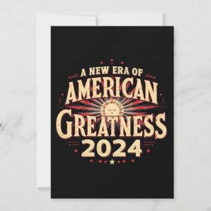 En Ny Era av Amerikansk Storhet 2024 Trump Vann Inbjudningar
