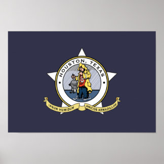 En ny Flagga för Houston poster