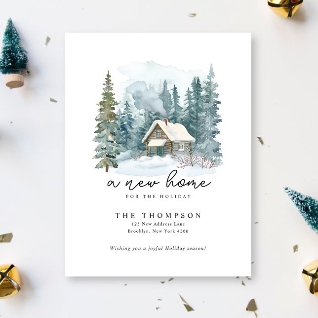 En ny Flytta för hemhandskriftskalligrafi Helg Vykort (Skapare uppladdad)