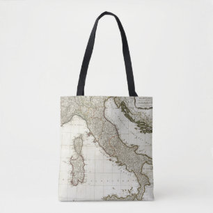 En ny karta av italien med öarna av Sicily Tygkasse