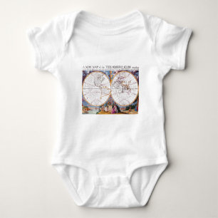En ny Karta i den Terraquous Globe Baby-dräkten T-shirt