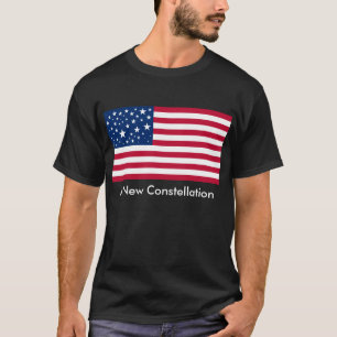 En ny konstellation för amerikanska flaggan t-shirt