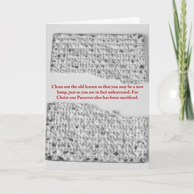 En ny lump: Pesach Reflection Kort (Framsida)