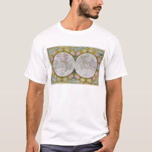 En ny och korrekt karta av världen, 1770-97 t shirt