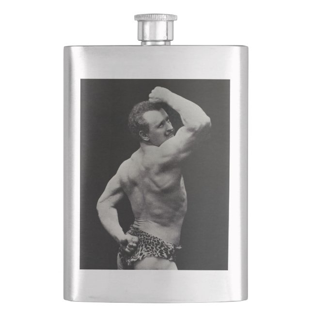 En ny pose av starka män Eugen Sandow Bodybuilding Fickplunta (Framsidan)