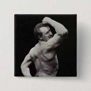 En ny pose av starka män Eugen Sandow Bodybuilding Knapp