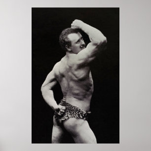En ny pose av starka män Eugen Sandow Bodybuilding Poster