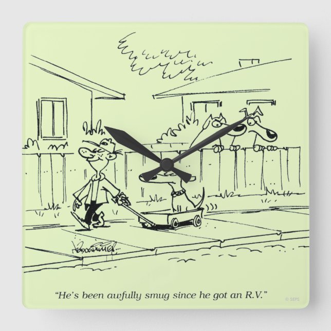 En ny rid fyrkantig klocka (Framsida)