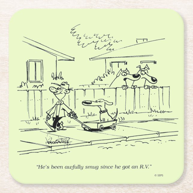 En ny rid underlägg papper kvadrat (Framsidan)