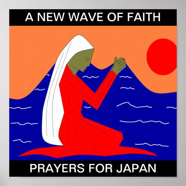 EN NY VÅG AV FAITH PRAYERS FÖR JAPAN POSTER (Framsidan)