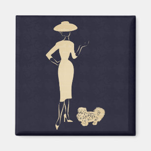 En ny Vintage 1950-talets Mode Magnet